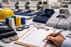 作業着・制服のロゴ刺繍で失敗しないためのユニフォーム刺繍イメージ写真