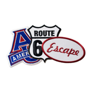 アメリカン・ROUTE66・Escapeなどの文字ロゴ刺繍ワッペン